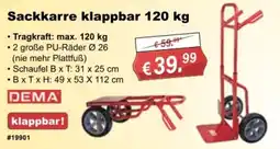Stabilo Fachmarkt Sackkarre klappbar 120 kg DEMA Angebot