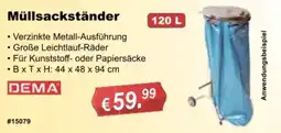 Stabilo Fachmarkt Müllsackständer DEMA Angebot