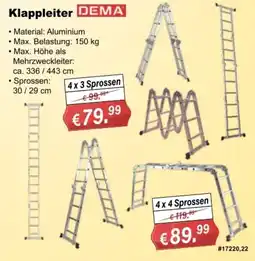 Stabilo Fachmarkt Klappleiter DEMA Angebot