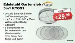 Stabilo Fachmarkt Edelstahl Gartensieb KesTek Angebot