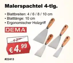 Stabilo Fachmarkt Malerspachtel 4-tlg. DEMA Angebot