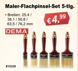Stabilo Fachmarkt Maler-Flachpinsel-Set 5-tlg. DEMA Angebot