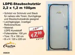 Stabilo Fachmarkt LDPE-Staubschutztür KesTek Angebot