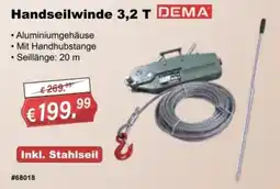 Stabilo Fachmarkt Handseilwinde 3,2 T DEMA Angebot