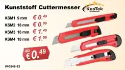 Stabilo Fachmarkt Kunststoff Cuttermesser KesTek Angebot