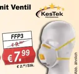 Stabilo Fachmarkt KesTek FFP3 Ventil Angebot