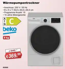 Stabilo Fachmarkt Wärmepumpentrockner beko Angebot