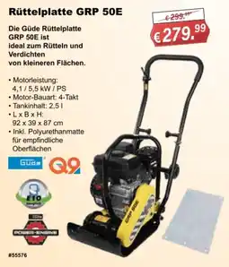 Stabilo Fachmarkt Güde Rüttelplatte GRP 50E Angebot