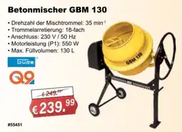 Stabilo Fachmarkt Betonmischer GBM 130 GÜde Angebot