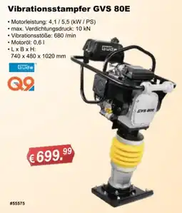Stabilo Fachmarkt Vibrationsstampfer GVS 80E GÜDE Angebot