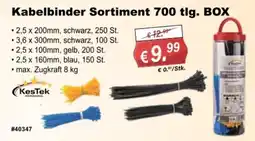 Stabilo Fachmarkt Kabelbinder Sortiment 700 tl. BOX Angebot