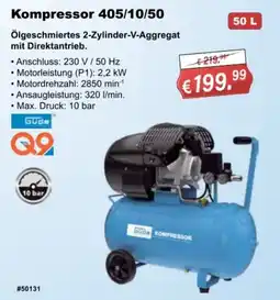 Stabilo Fachmarkt Kompresor 405/10/50 GÜDE Angebot