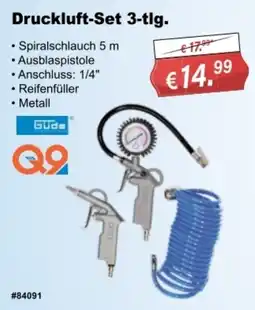 Stabilo Fachmarkt Druckluft-Set 3-tlg. Gude Q9 Angebot