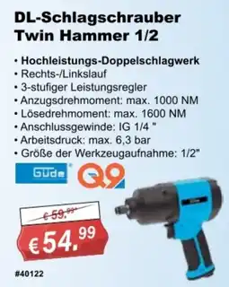 Stabilo Fachmarkt DL-Schlagschrauber Twin Hammer 1/2 Güde Q9 Angebot