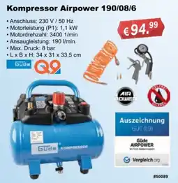 Stabilo Fachmarkt Kompresor Airpower 190/08/6 Angebot