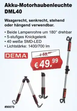 Stabilo Fachmarkt Akku-Motorhaubenleuchte DML40 Angebot