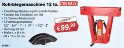 Stabilo Fachmarkt Rohrbiegemaschine 12 to. DEMA Angebot