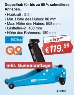 Stabilo Fachmarkt Güde Q9 Doppelhub Angebot