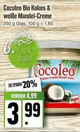 Edeka Cocoleo Bio Kokos & Weiße Mandel Creme Angebot