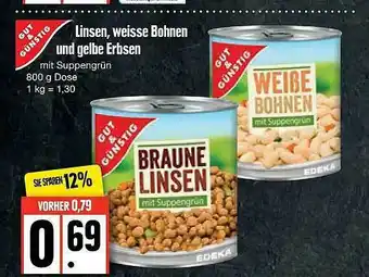 Edeka Linsen Weisse Bohnem Und Gelbe Erbsen Angebot