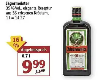 Globus Jägermeister Angebot