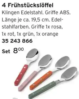 Tchibo 4 Frühstückslöffel Angebot