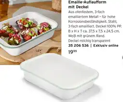 Tchibo Emaille-Auflaufform mit Deckel Angebot