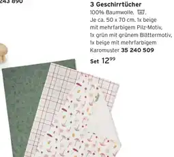 Tchibo 3 Geschirrtücher Angebot