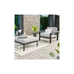Netto Marken-Discount HOME DELUXE Gartenlounge Aluminium RIO S - Anthrazit Angebot