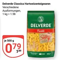 Globus Delverde Classica Hartweizenteigwaren Angebot