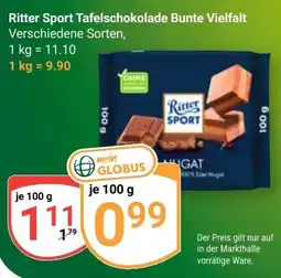 Globus Ritter Sport Tafelschokolade Bunte Vielfalt Angebot