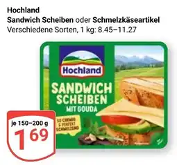Globus Hochland Sandwich Scheiben mit Gouda Angebot