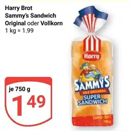Globus Harry Brot Sammy's Sandwich Angebot