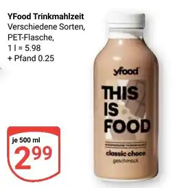 Globus YFood Trinkmahlzeit classic choco Angebot