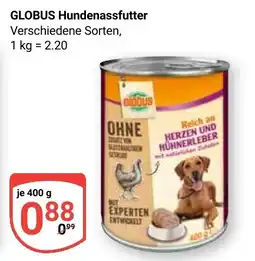 Globus GLOBUS Hundenassfutter Angebot