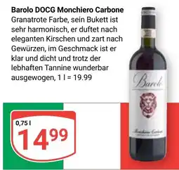 Globus Barolo DOCG Monchiero Carbone Angebot
