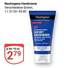 Globus Neutrogena Handcreme Angebot
