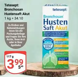 Globus tetesept: Bronchosan Hustensaft Akut Angebot