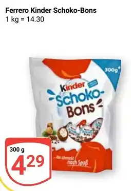 Globus Ferrero Kinder Schoko-Bons Angebot