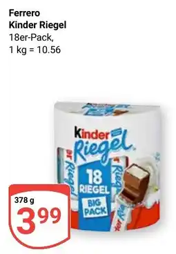Globus Ferrero Kinder Riegel Angebot