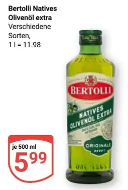 Globus Bertolli Natives Olivenöl extra Angebot
