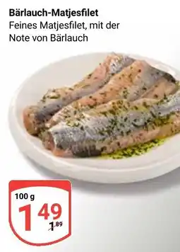 Globus Bärlauch-Matjesfilet Angebot