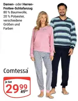Globus Comtessa Damen- oder Herren-Frottee-Schlafanzug Angebot