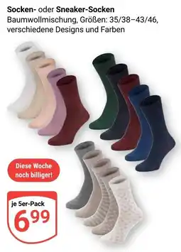 Globus Socken- oder Sneaker-Socken Angebot