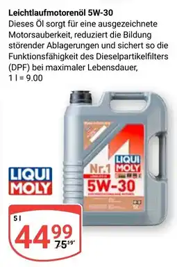 Globus Leichtlaufmotorenöl 5W-30 LIQUI MOLY Angebot