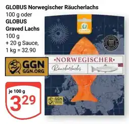 Globus GLOBUS Norwegischer Räucherlachs Angebot