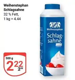 Globus Weihenstephan Schlagsahne Angebot
