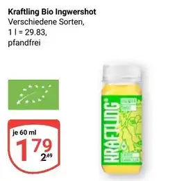 Globus Kraftling Bio Ingwershot Angebot