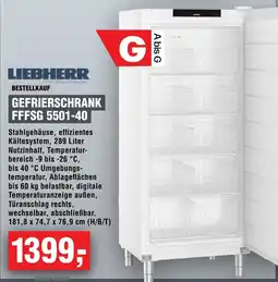 Handelshof LIEBHERR GEFRIERSCHRANK FFFSG 5501-40 Angebot