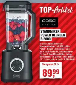 Handelshof Caso Design Standmixer Power Blender B 2000 Angebot
